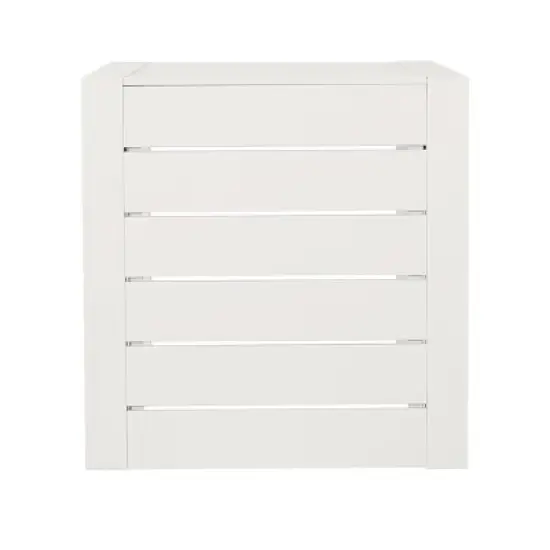 FURNIinspire Patio End Table, C-Shaped Side Table, Compact, Stylish, and Versatile, White, 15"*14.5"*24" image {3}