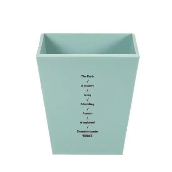 Unique Bargains Pen Cup Holder Plastic Pencil Stand Desk Stationery Organizer for Office Desktop image {2}