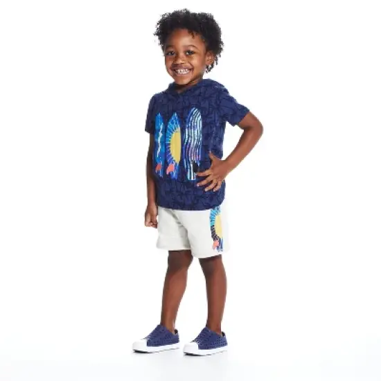 Andy & Evan  Toddler Boys Surf Hooded Set image {1}