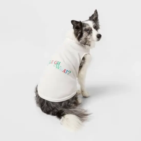 "Sleigh What?" Matching Family Pajama Dog and Cat Sweatshirt - Wondershop&trade; White image {6}