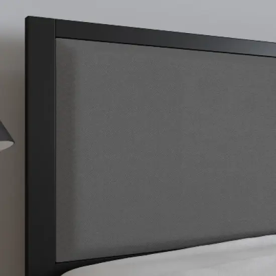 Merrick Lane Headboard Upholstered Headboard With Metal Frame and Adjustable Rail Slots image {5}