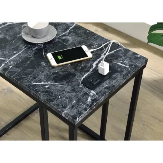 Norwich C Table with Power Port - OSP Home Furnishings image {6}