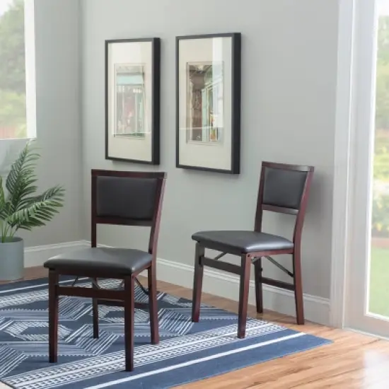 2pc Claire Folding Chair Espresso - Linon image {9}