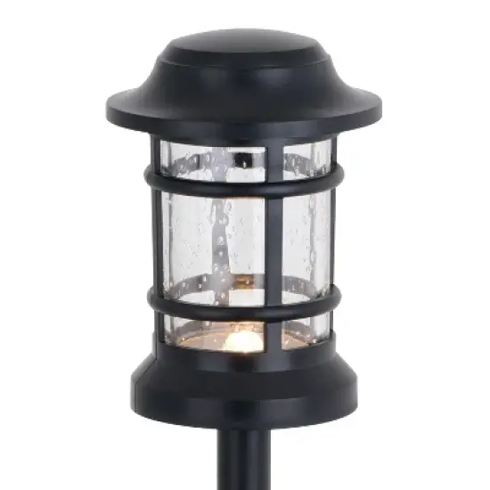 VAXCEL Westmont Low-Voltage Black Outdoor Landscape Path Light LED Clear Glass image {7}