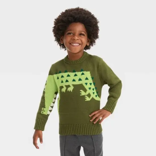 Toddler Boys' Sweater - Cat & Jack&trade; Green image {3}