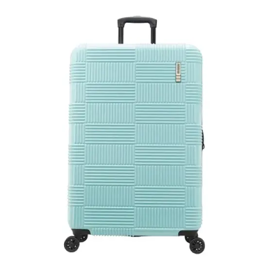 American Tourister NXT Hardside Large Checked Spinner Suitcase image {1}