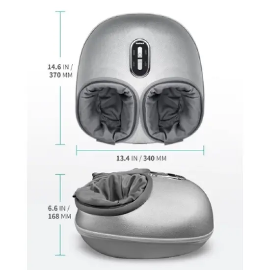 Nekteck Shiatsu Foot Massager with Soothing Heat & Deep Kneading (Sliver) image {8}