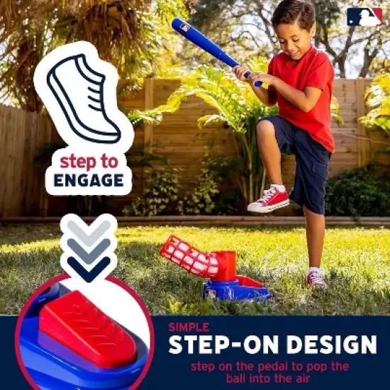 Franklin MLB Pop A Pitch Youth Baseball Batting Machine With Plastic Bat, Balls & Pitch Unit image {8}