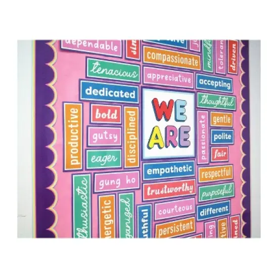 Carson Dellosa Education We Stick Together Motivational Pre-punched Bulletin Board Set, Grade K-8 (52 pieces) image {4}