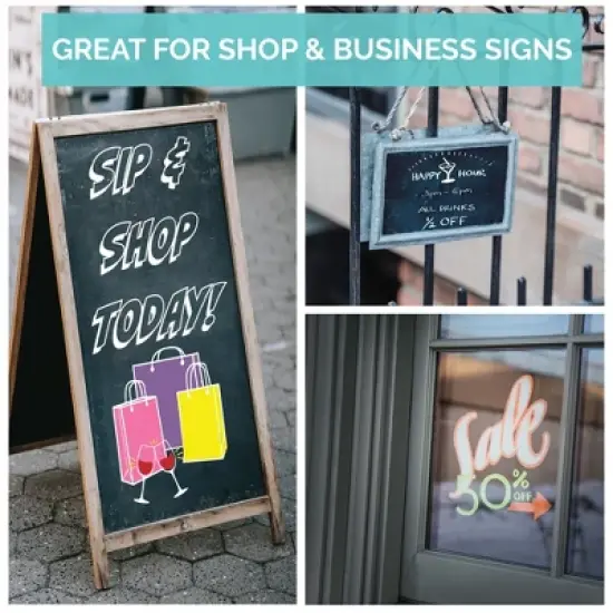 JumpOff Jo &ndash; Liquid Chalk Markers &ndash; Reversible Chisel and Round Tip &ndash; Multi Color image {5}