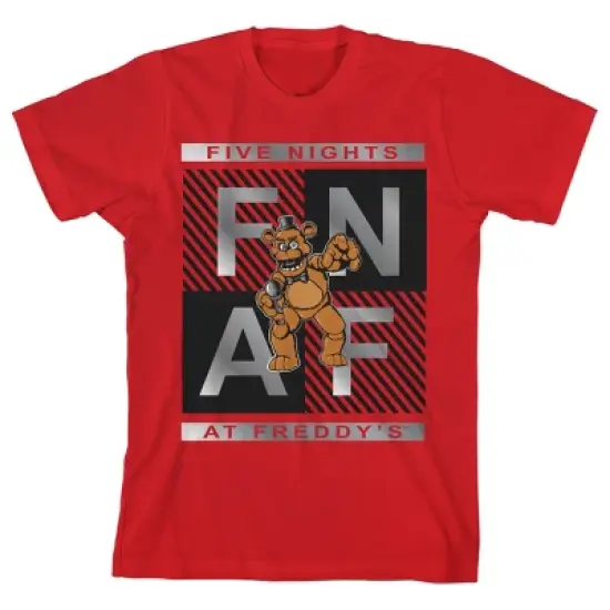 Five Nights at Freddy's Youth Red Graphic Tee image {5}