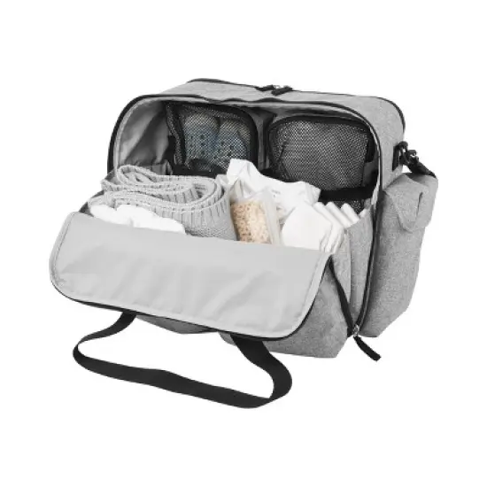 Skip Hop Duo Signature Diaper Weekender Bag - Gray Melange image {6}