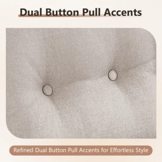 POCASSY 7 Piece 6 inch Thick Upholstered Cushion Patio Furniture Set with Fire Pit Table, All Weather Brown Wicker Outdoor Conversation Set for Deck image {6}