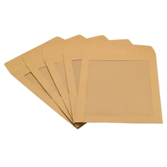 Unique Bargains Mailing Statement Photos Catalogs Full Face Window Clear Single Sided Envelopes image {8}