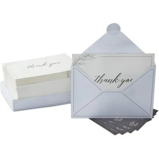 Pipilo Press 48-Pack Sympathy Thank You Cards with Envelopes and Stickers for Funerals (4 x 6 In) image {7}