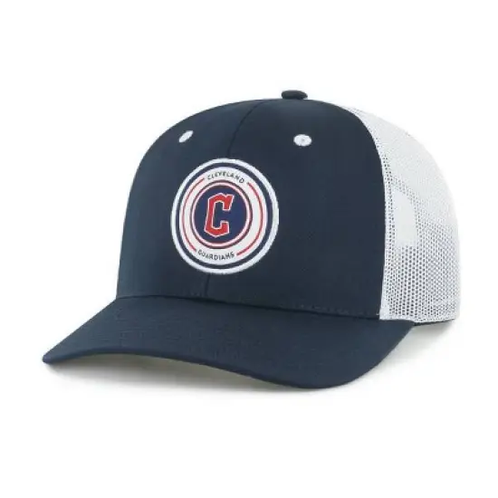 MLB Cleveland Guardians Orbit Hat: Team Logo Adjustable Baseball Cap image {2}