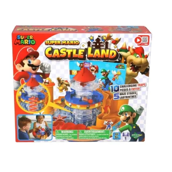 Epoch Games Super Mario Castle Land, Tabletop Skill and Action Game, Ages 5+ image {5}