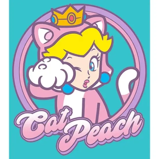 Girl's Nintendo Cat Peach T-Shirt image {1}