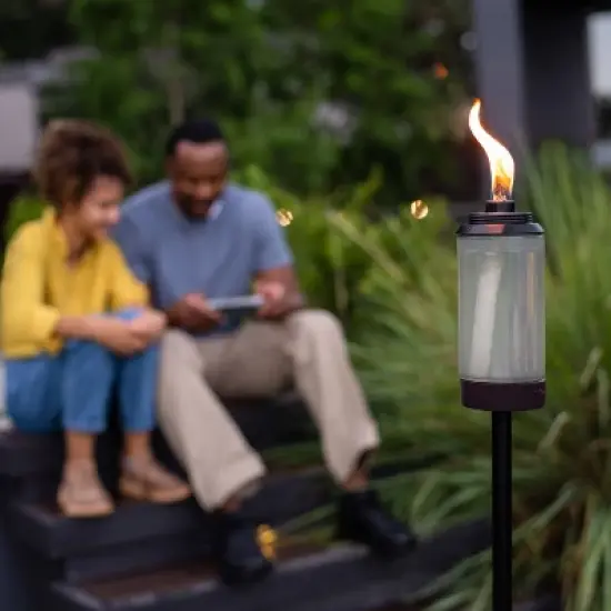 Mixed Material Glass Torch - TIKI image {2}