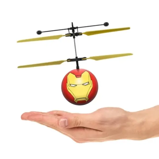 World Tech Toys Marvel Avengers Iron Man IR UFO Ball Helicopter image {1}