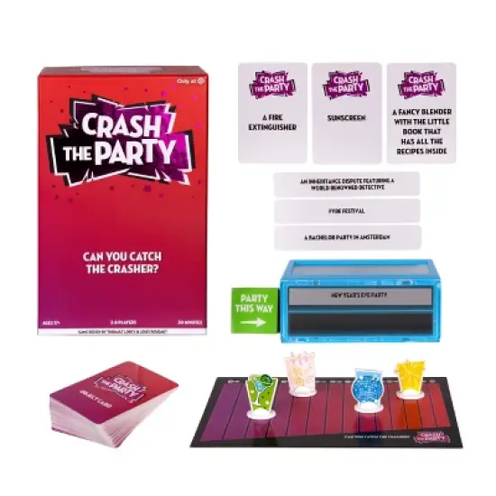Moose Games Crash the Party Game: Social Skills Focus, 3-8 Players, 20-40 Minute Play, Includes Cards image {1}
