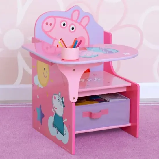 Peppa Pig Chair Desk with Storage Bin - Delta Children image {1}
