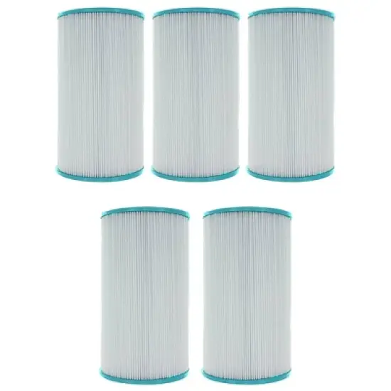 Hurricane Advanced Replacement Cartridge for Unicel C-6430RA, Pleatco PWK30-M, and Filbur FC-3915-M for Superior Water Filtration, White (5 Pack) image {6}