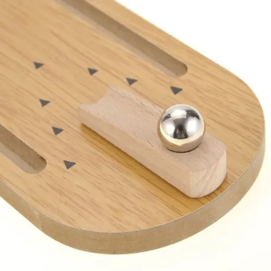 Ready! Set! Play! Link Tabletop Wooden Board Mini Arcade Bowling Game image {1}