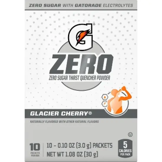G Zero Glacier Cherry Sport Mix - 10pk/0.084oz Pouches image {1}