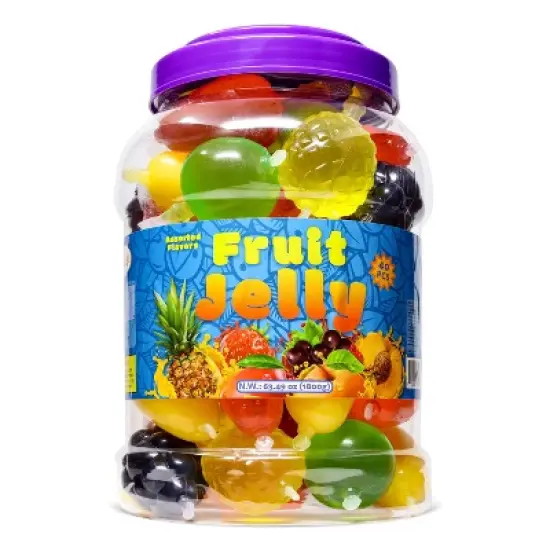 Funtasty Fruit Squeezable Jellies Tik Tok Candy Assorted Flavors, 40 Count Jar image {7}