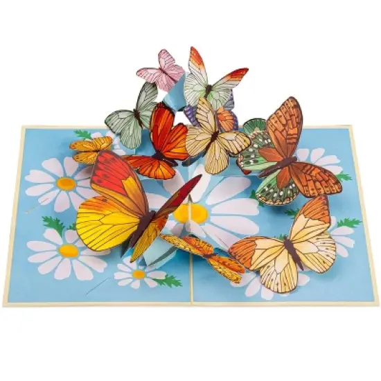 Pop of Art by Paper Love 3D Spring Butterflies, 5" x 7" Cover - Includes Envelope and Note Card image {3}