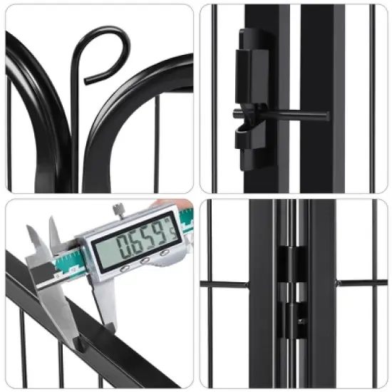 Yaheetech 6-Panel Heavy Duty Dog Playpen Fence for Outdoor Indoor image {4}