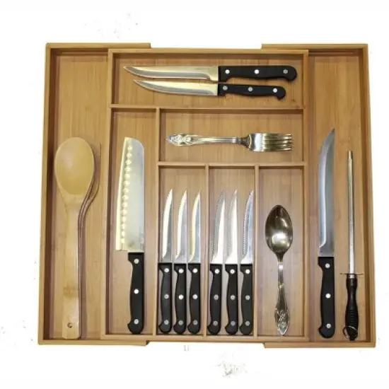 Oceanstar 5 Piece  Expandable Drawer Utensil Organizer Set image {1}