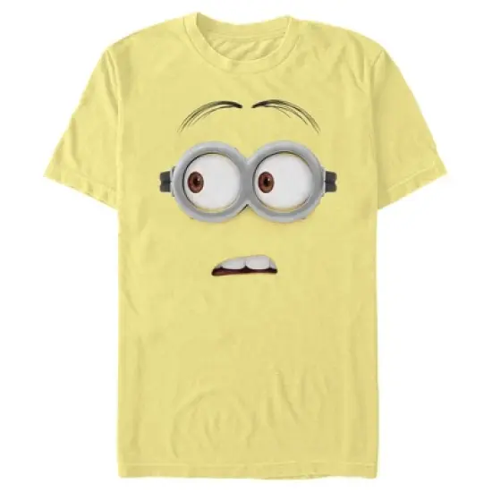 Men's Despicable Me Minions Dave Side Glance Big Face T-Shirt image {2}