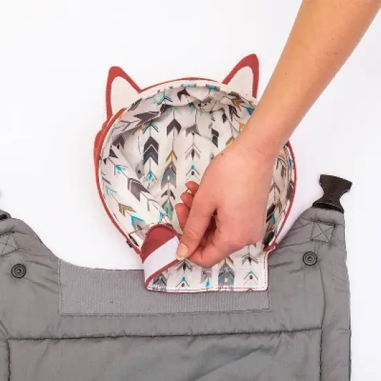 Infantino Cuddle Up Ergonomic Hoodie Carrier - Fox image {7}