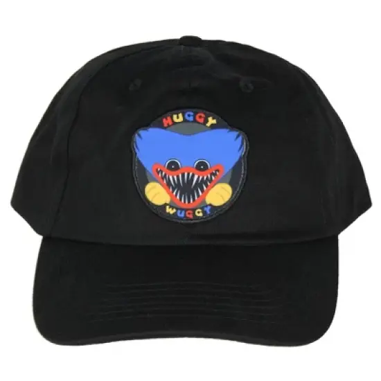 Poppy Playtime Huggy Wuggy Adjustable OSFM Dad Hat Cap for Men and Women Black image {1}