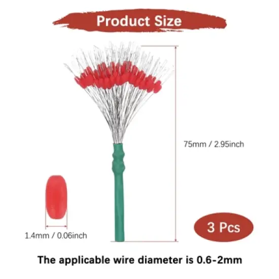 Unique Bargains Silicone High Wear Resistance Elasticity Weather Resistance Fishing Bobber Stops 100 Pcs image {2}