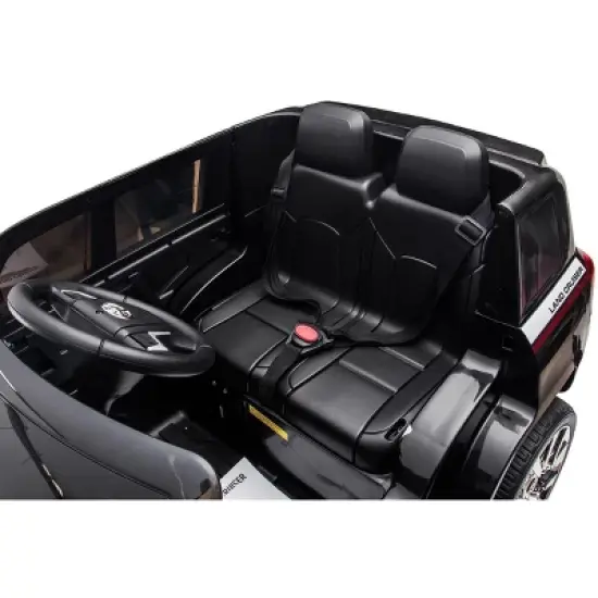 Kids 12V 2-Seater Ride On Car, Licensed Toyota Land Cruiser Electric Car image {4}