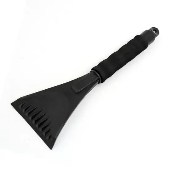 Unique Bargains Foam Coated Handle Car Windshield Ice Shovel Snow Scraper Black 12.2" Length 1 Pc image {2}