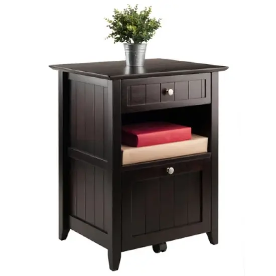 Burke File Cabinet Coffee Finish - Winsome image {3}