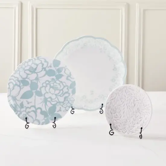 Juvale 4 Pack Black Metal Tabletop Folding Easel, Iron Display Stand Holder for Desk, Picture, Plate, Decor, Wedding, Party, 5 in image {1}