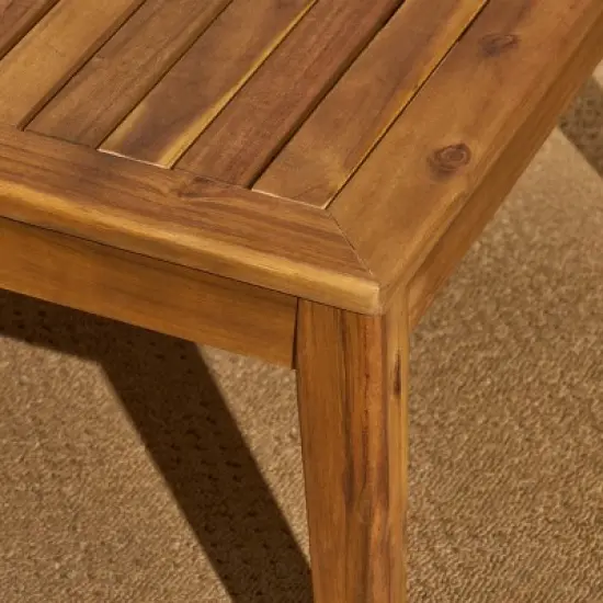 Grenada 5pc Acacia Sectional Sofa Set - Teak/Red - Christopher Knight Home image {5}