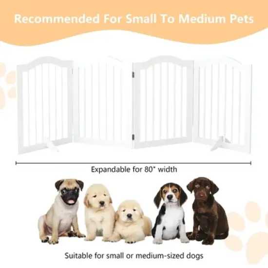 Tall Freestanding Pet Gate, Dog Gate Indoor for Doorways image {3}