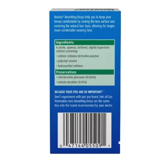 Bausch & Lomb Boston Rewetting Drops 10 mL image {2}