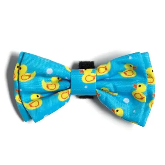 The Worthy Dog Rubber Duck Bow Tie Adjustable Collar Attachment Accessory image {3}