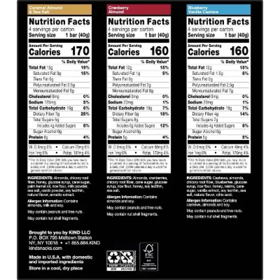 KIND Nutrition Bars Variety Pack - 12ct image {4}