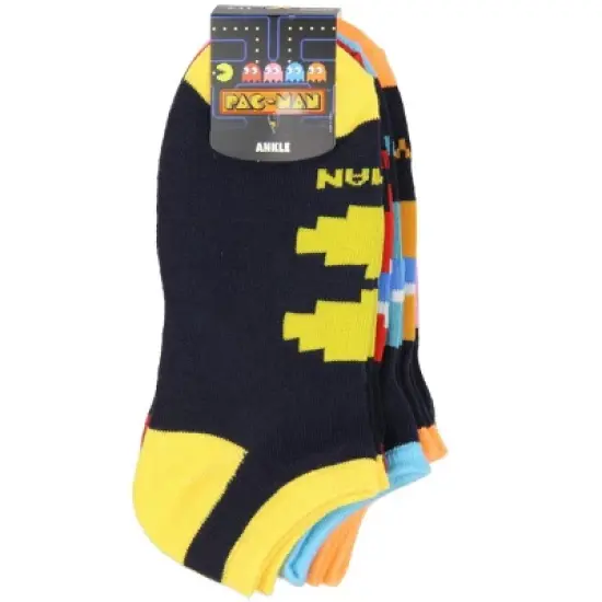 Pacman Arcade Classic Video Game 5 Pack Ankle Socks Multicoloured image {2}