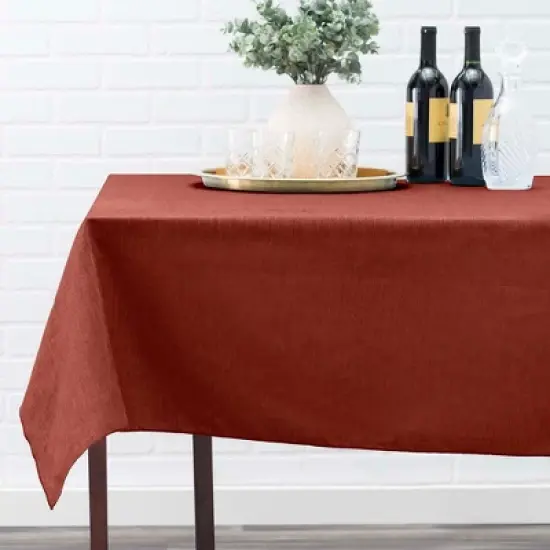 Ellis Lisa Solid Color Poly Cotton Durable Duck Fabric Non Skid Chair Pad Adding Comfort and Style to Dining Chairs, Red image {2}