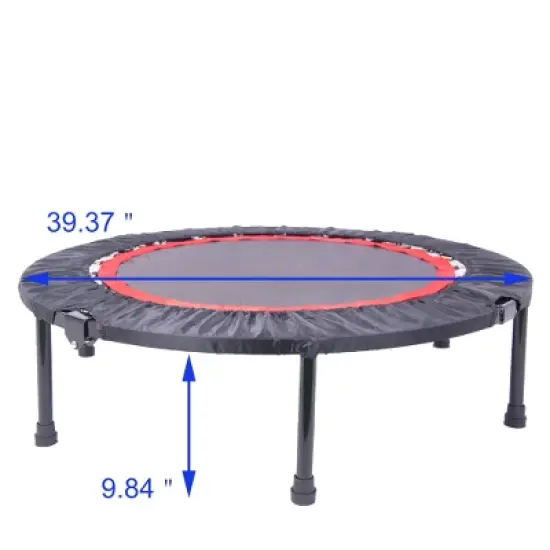 BestParts 40" Mini Fitness Trampoline &ndash; Indoor Rebounder for Adults & Kids with Safety Pad image {3}