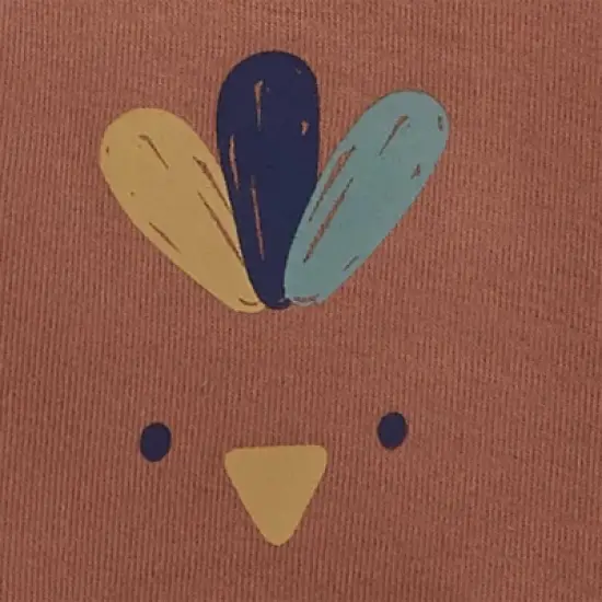 Carter's Just One You&reg;️ Baby 3pc Thanksgiving Top & Bottom Set - Brown image {1}